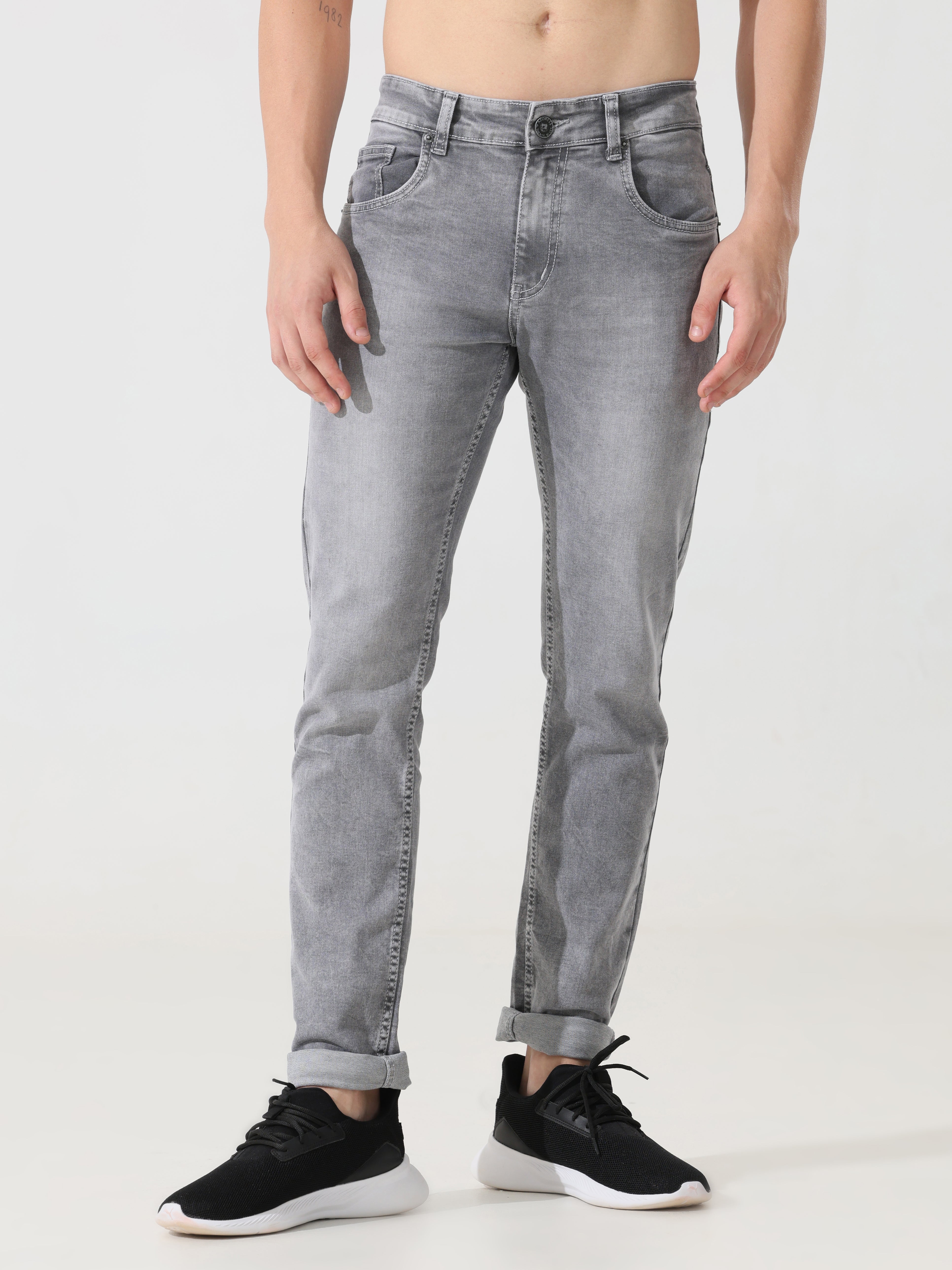 Grey shop colour jeans