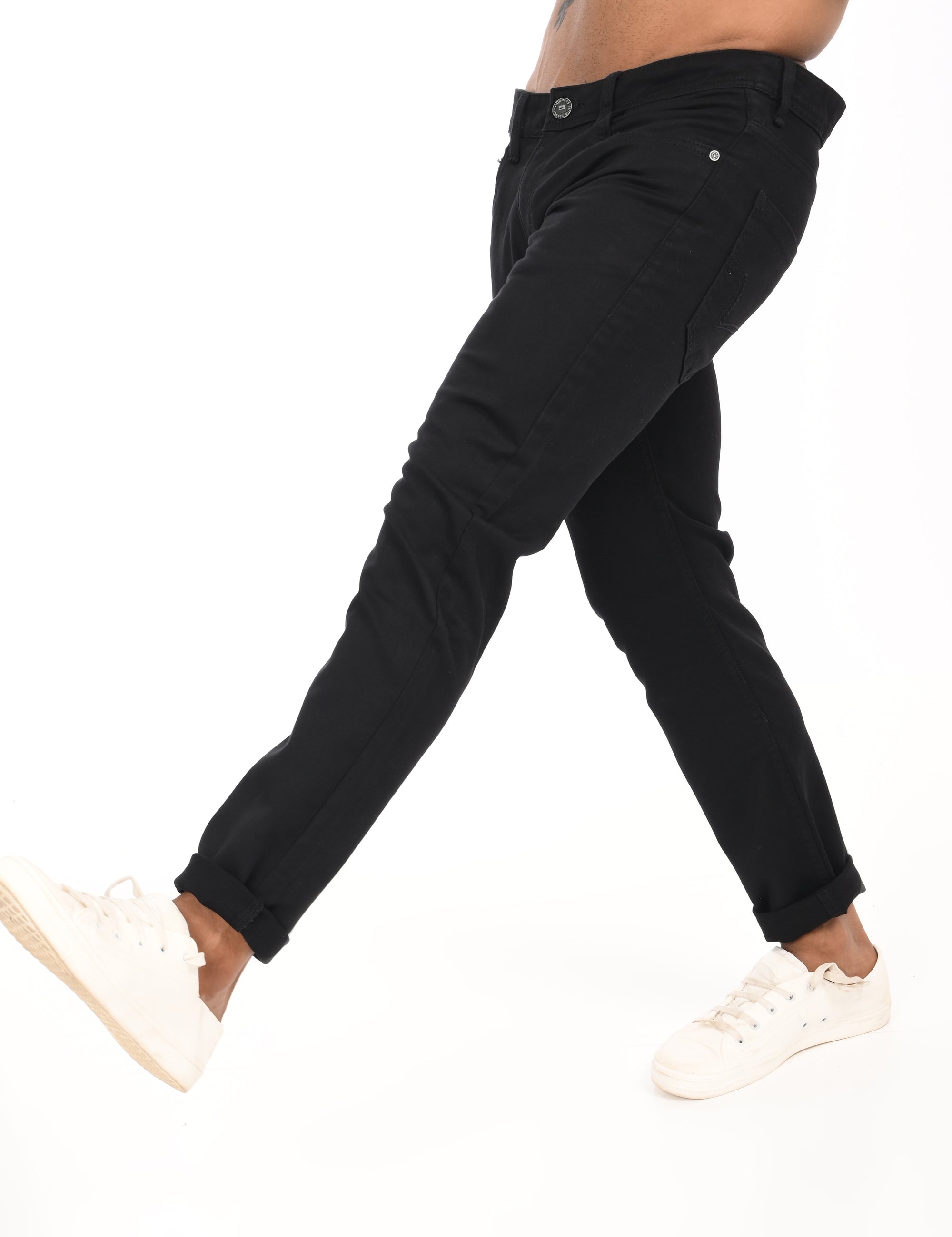 Slimfit Jetblack Denim Pants