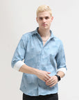 Sky Blue Slim Fit Shirt