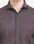 Umber Brown Tapered Fit Shirt