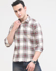 Light Cream Slim Fit Shirt