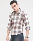 Light Cream Slim Fit Shirt