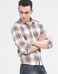 Light Cream Slim Fit Shirt