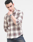 Light Cream Slim Fit Shirt