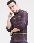 Dark Puple Slim Fit Shirt