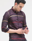 Dark Puple Slim Fit Shirt