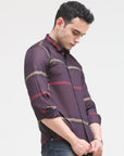 Dark Puple Slim Fit Shirt