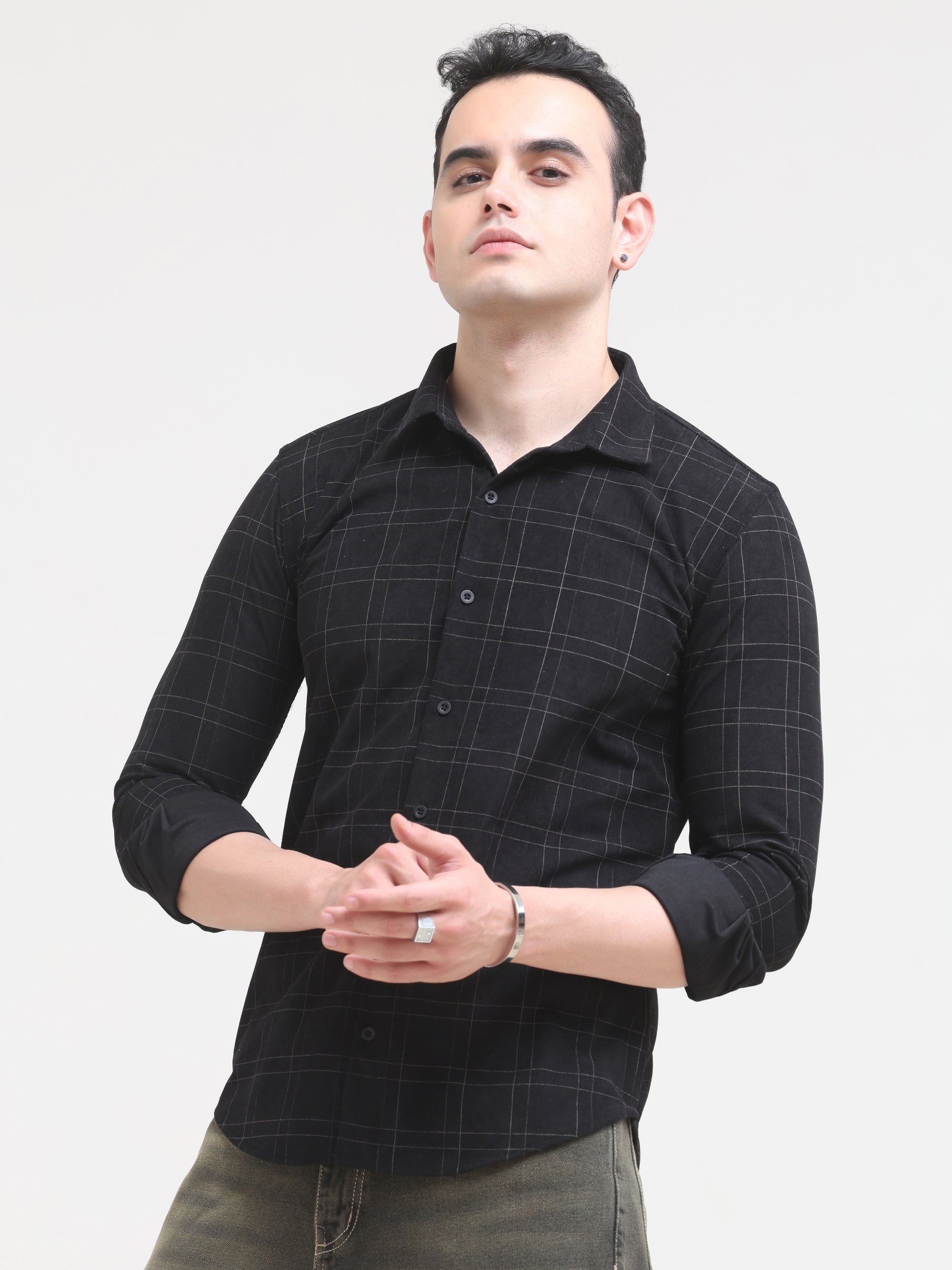 Black Slim Fit Shirt