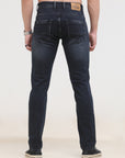 Dark Blue Black Slim Fit Denim