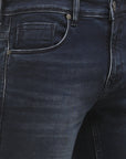 Dark Blue Black Slim Fit Denim