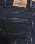 Dark Blue Black Slim Fit Denim