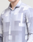 Fossil Grey Tapered Fit Shirt