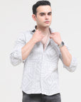 Beige Tapered Fit Shirt