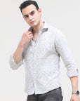 Beige Tapered Fit Shirt