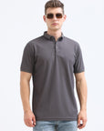 Khaki Solid Polo Tshirt