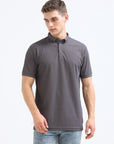 Khaki Solid Polo Tshirt