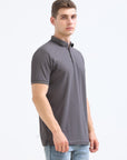 Khaki Solid Polo Tshirt