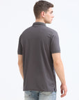 Khaki Solid Polo Tshirt