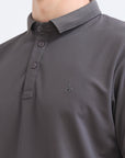 Khaki Solid Polo Tshirt