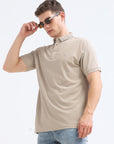 Camel Solid Polo Tshirt