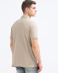 Camel Solid Polo Tshirt