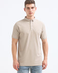 Camel Solid Polo Tshirt