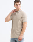 Camel Solid Polo Tshirt