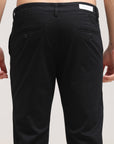 Jet Black Ankle Fit Cotton Pant