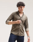 Moss Green Slim Fit Shirt