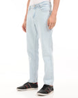 Regular Fit Ice Blue Denim Pants