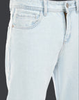 Regular Fit Ice Blue Denim Pants