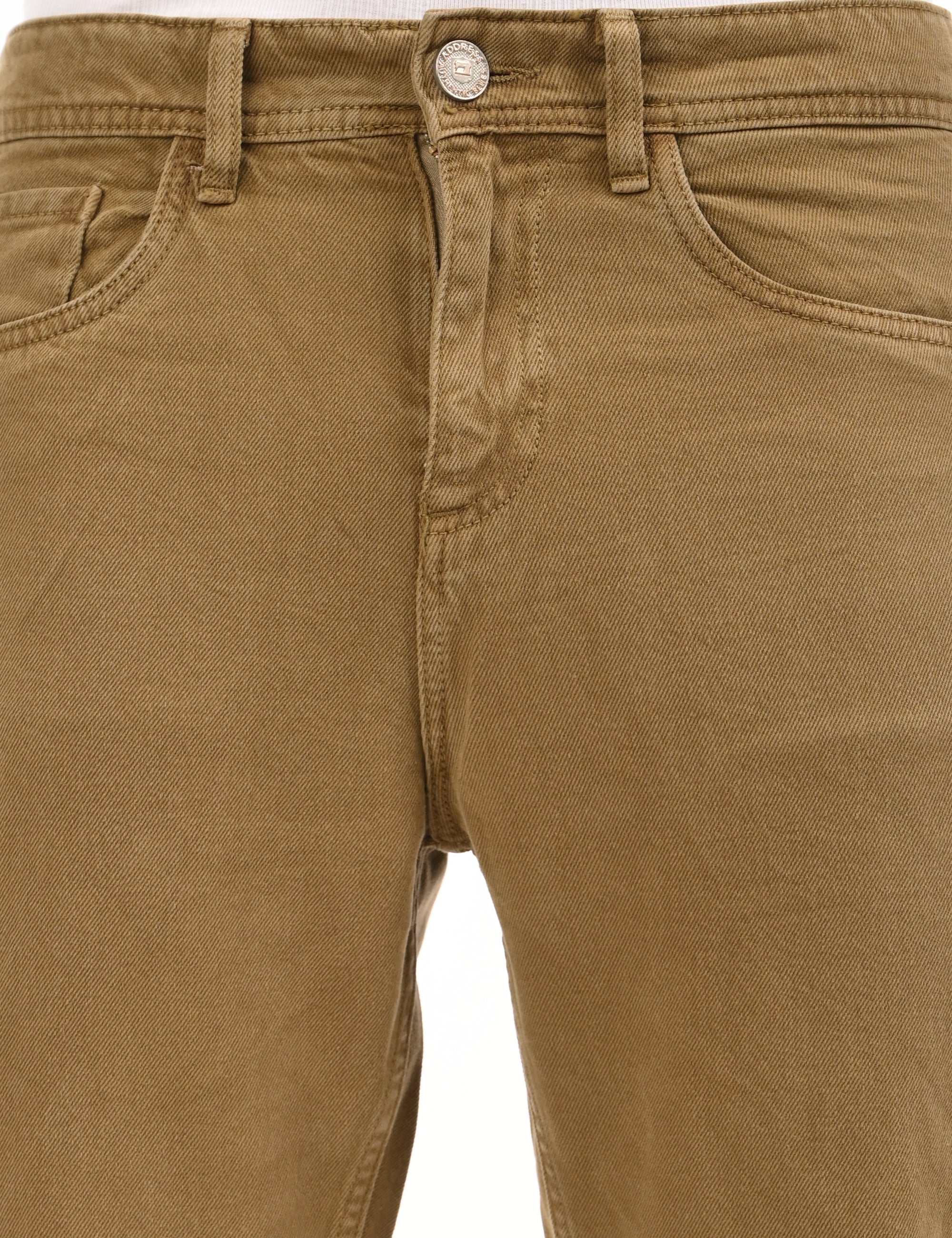 Comfort Fit Walnut brown Denim Pants