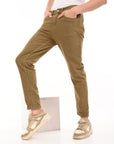 Comfort Fit Walnut brown Denim Pants