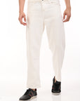 Straight Fit White Denim