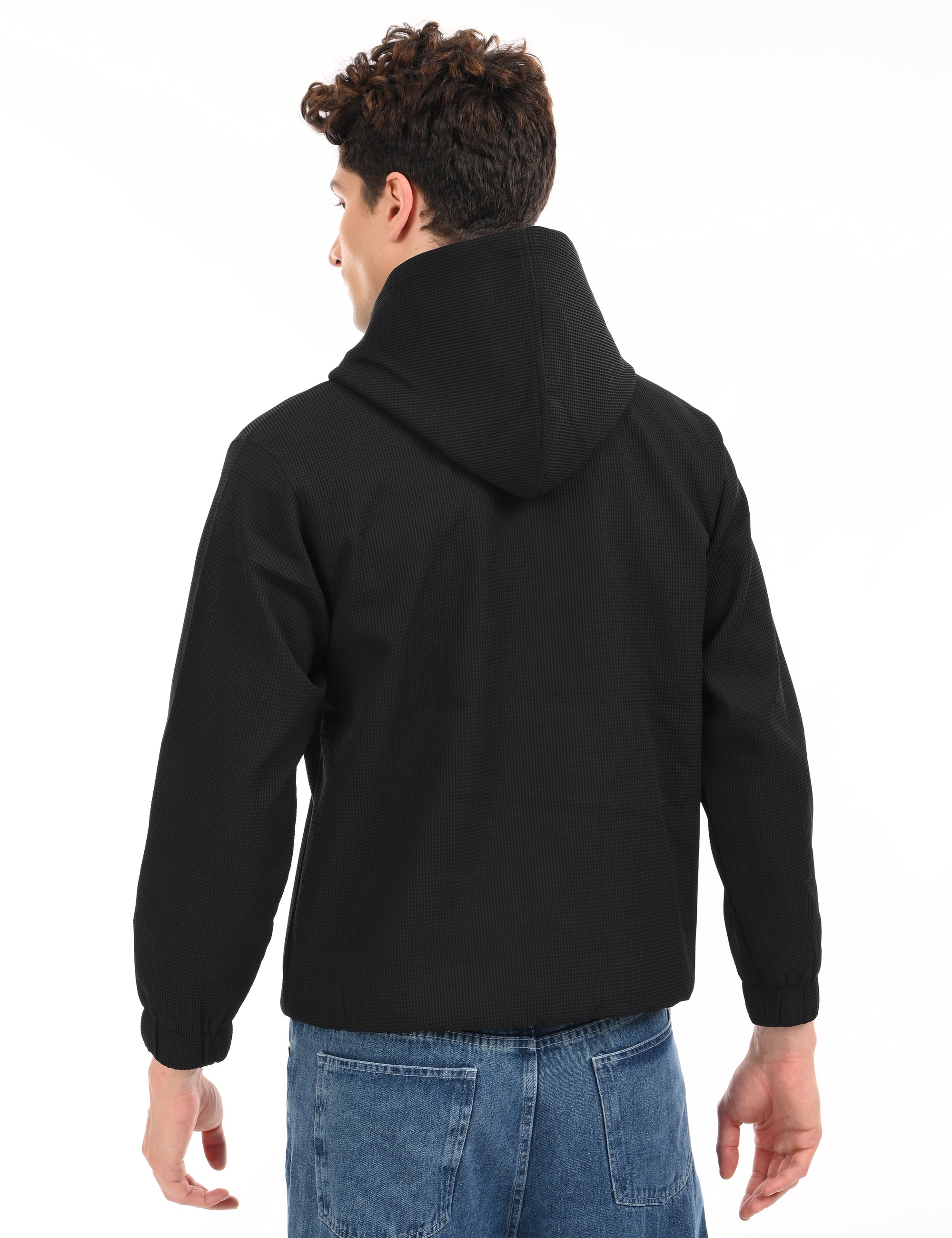 Windbreaker Hoodie – Black