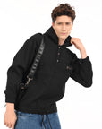 Windbreaker Hoodie – Black