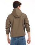 Windbreaker Hoodie- Mouse Brown