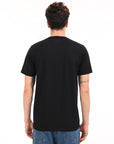 Round Neck Half Sleeve Regular Fit Black T shirt