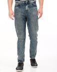 Comfort Fit Tinted Blue Denim Pants