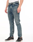 Comfort Fit Tinted Blue Denim Pants