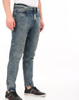 Comfort Fit Tinted Blue Denim Pants