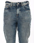 Comfort Fit Tinted Blue Denim Pants