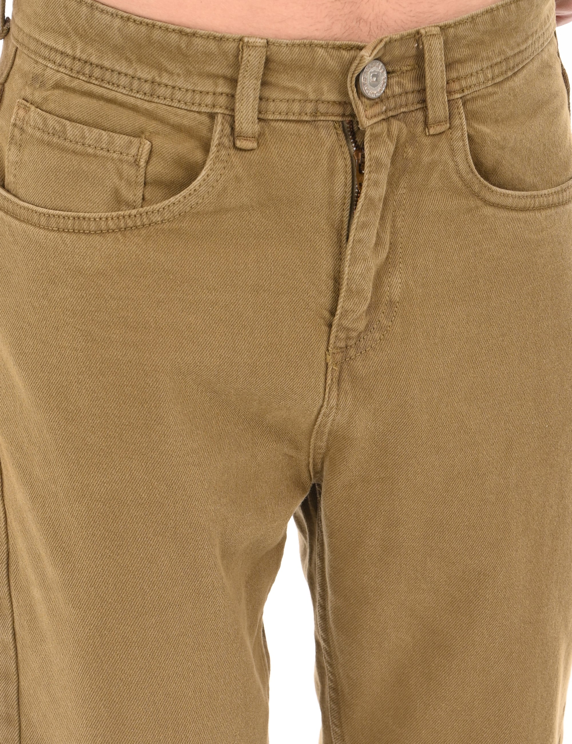 Comfort Fit Walnut brown Denim Pants