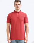 Rose Solid Polo Tshirt