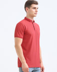 Rose Solid Polo Tshirt