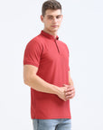 Rose Solid Polo Tshirt