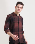 Slim Fit Brick Red Shirt