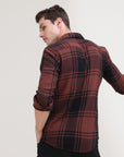 Slim Fit Brick Red Shirt