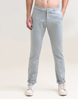 Teal Ease: Solid Comfort Fit Cotton Pants