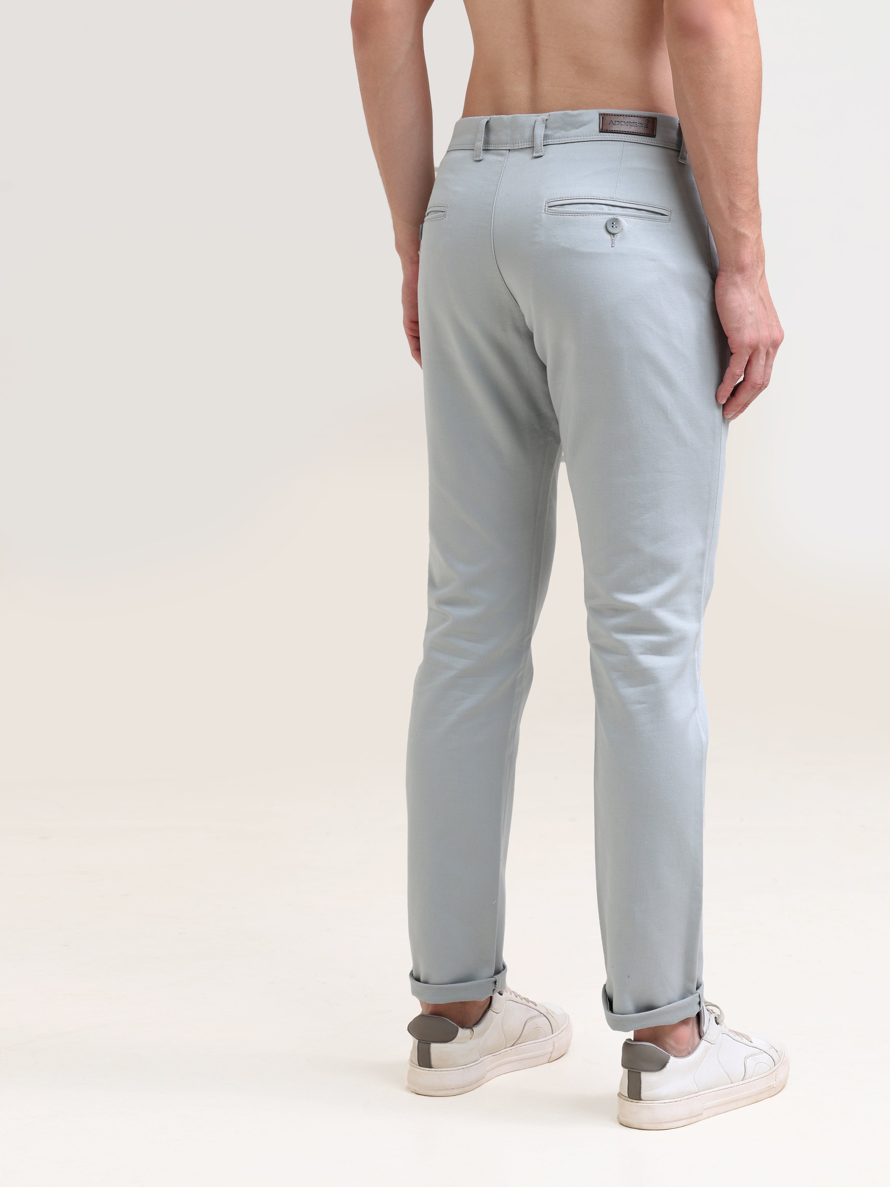 Buy Men Grey Comfort Fit Print Pleated Formal Trousers Online - 344777 |  Louis Philippe